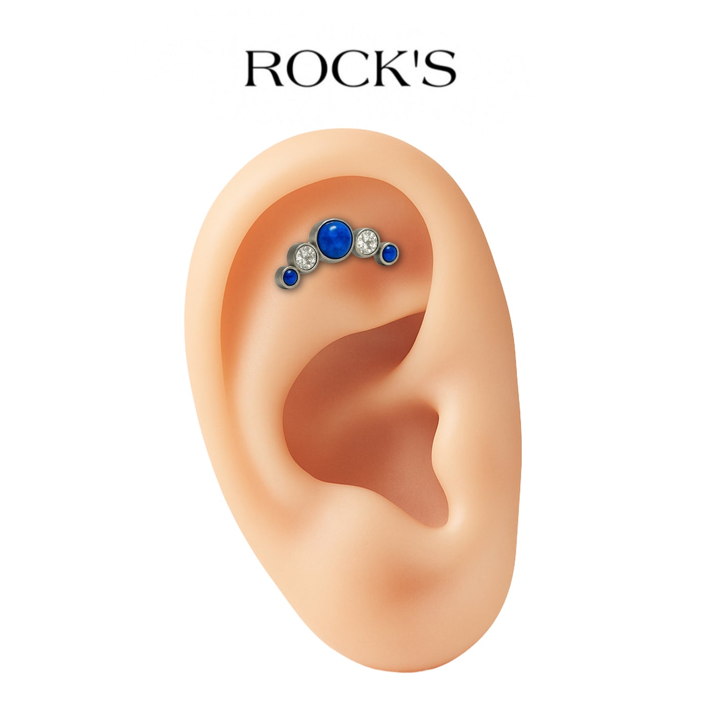 Aurora Opal Titanyum Piercing