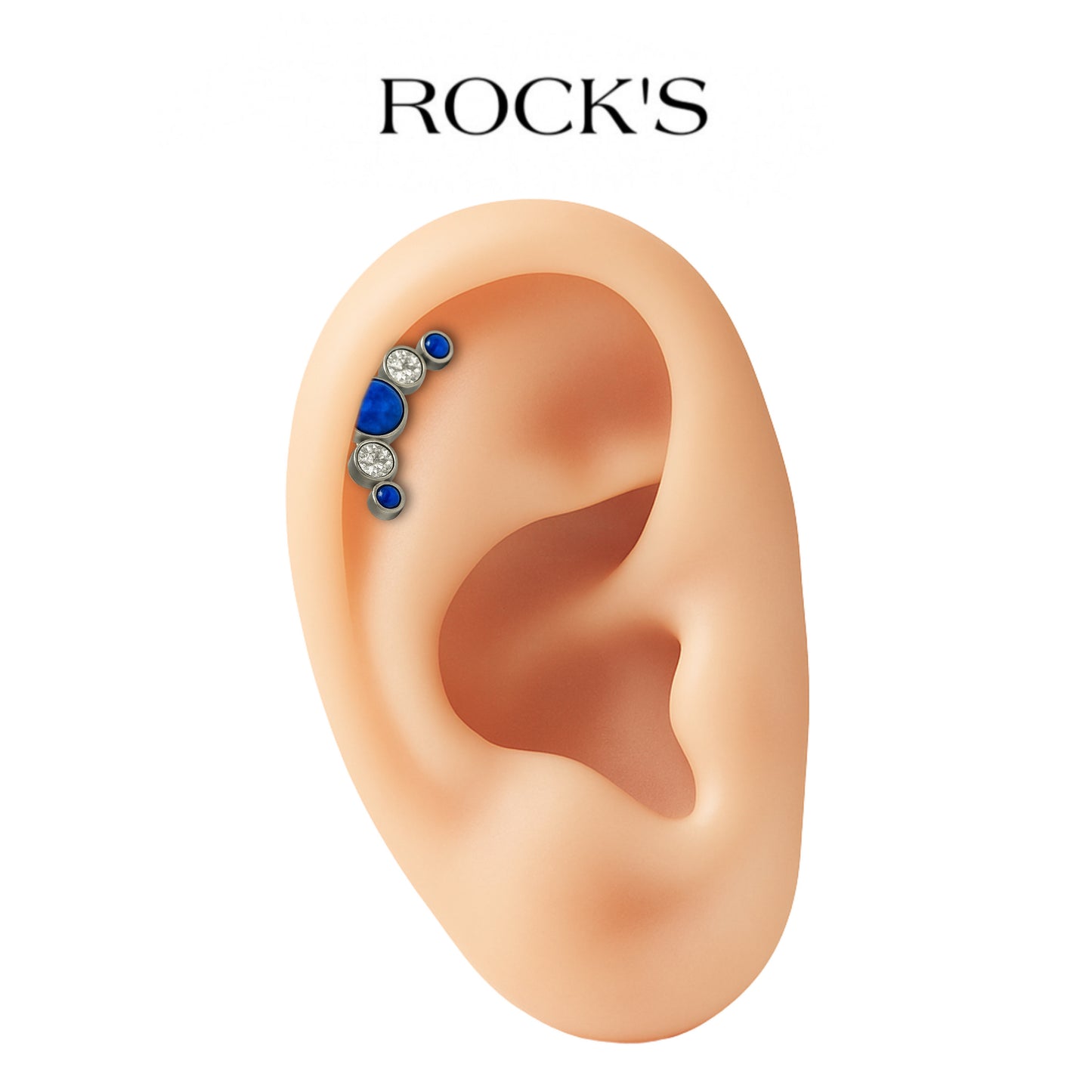 Aurora Opal Titanyum Piercing
