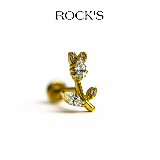 Florane Altın Renk Titanyum Piercing