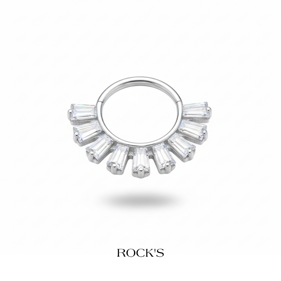 Facet Titanyum Halka Piercing