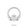 Claddagh Titanyum Halka Piercing