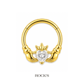 Claddagh Titanyum Halka Piercing