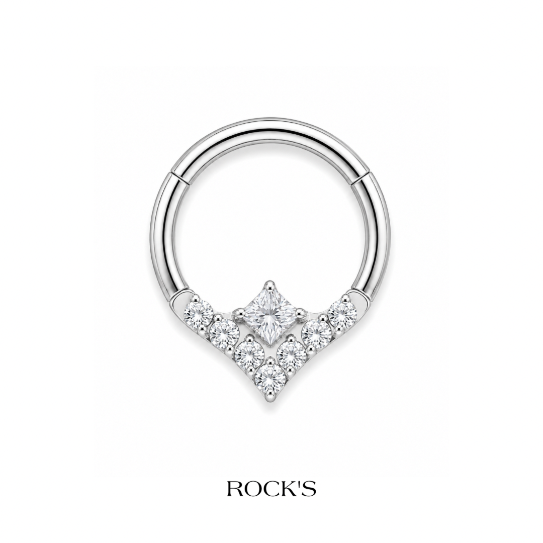 Evadne Titanyum Halka Piercing