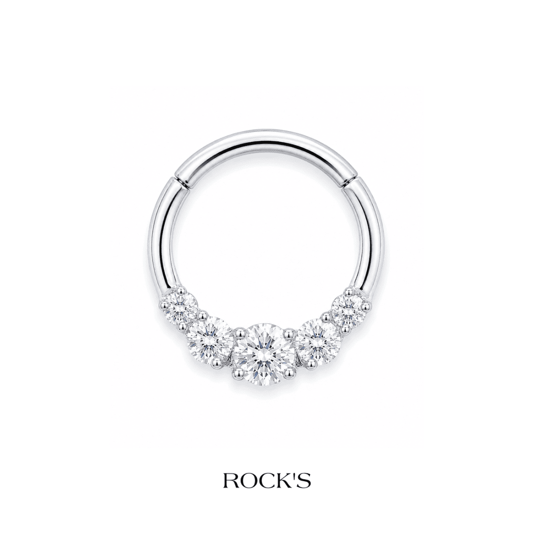 Celestine Titanyum Halka Piercing
