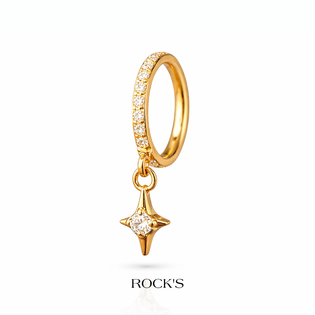 Eclipse Star Titanyum Halka Piercing