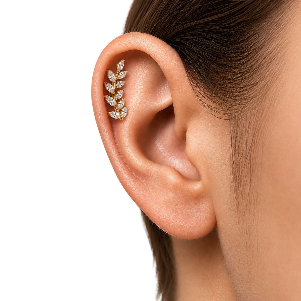 Leaf Titanyum Piercing