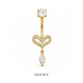 Lovenza Sallantılı Çelik Göbek Piercing