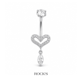 Lovenza Sallantılı Çelik Göbek Piercing