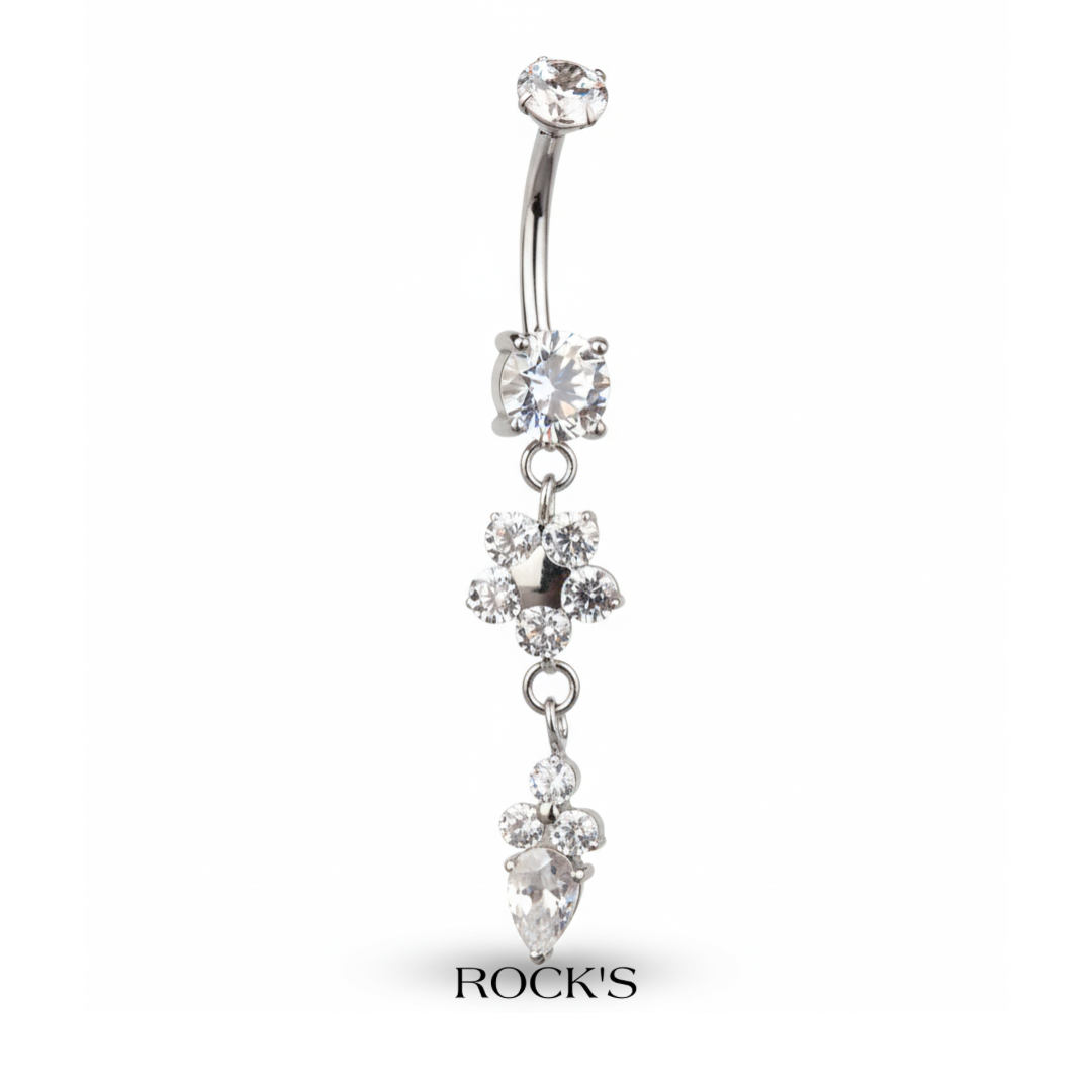 Flora Titanyum Göbek Piercing