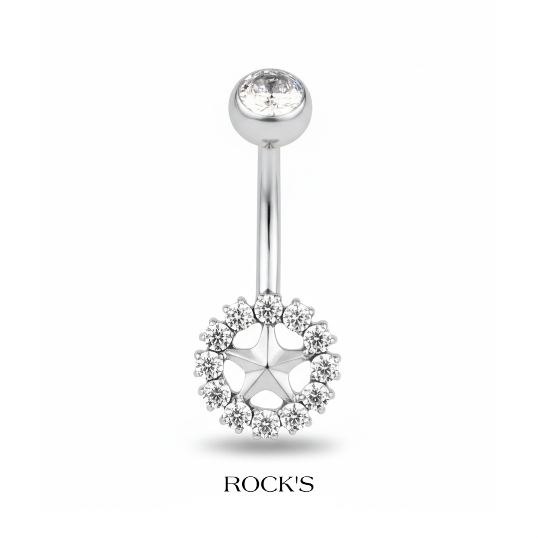 Stellar Titanyum Göbek Piercing
