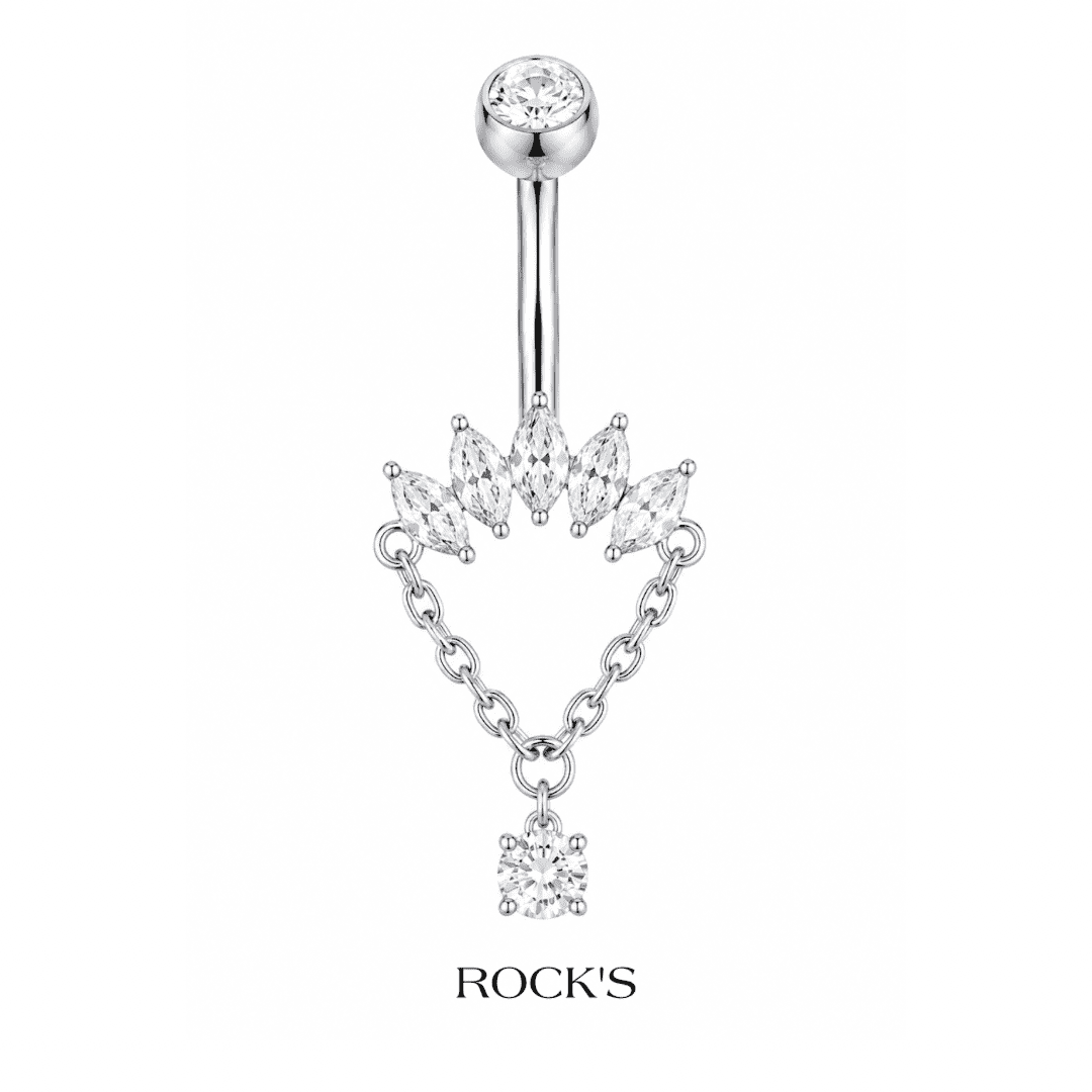 Cressida Sallantılı Titanyum Göbek Piercing