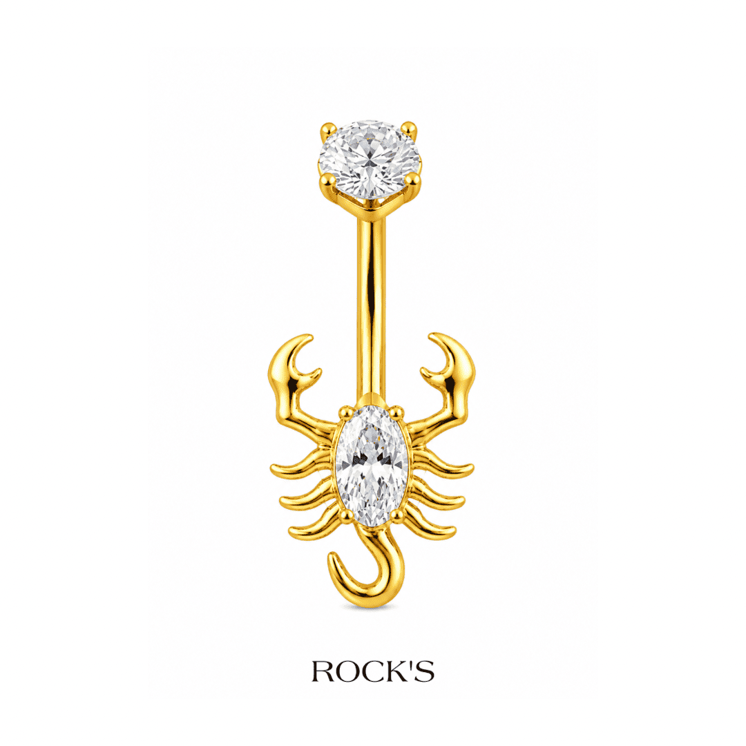 Scorpio Titanyum Göbek Piercing