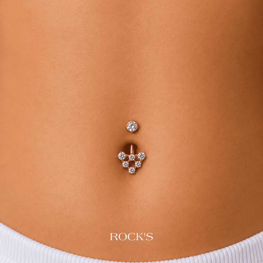Glacielle Titanyum Göbek Piercing