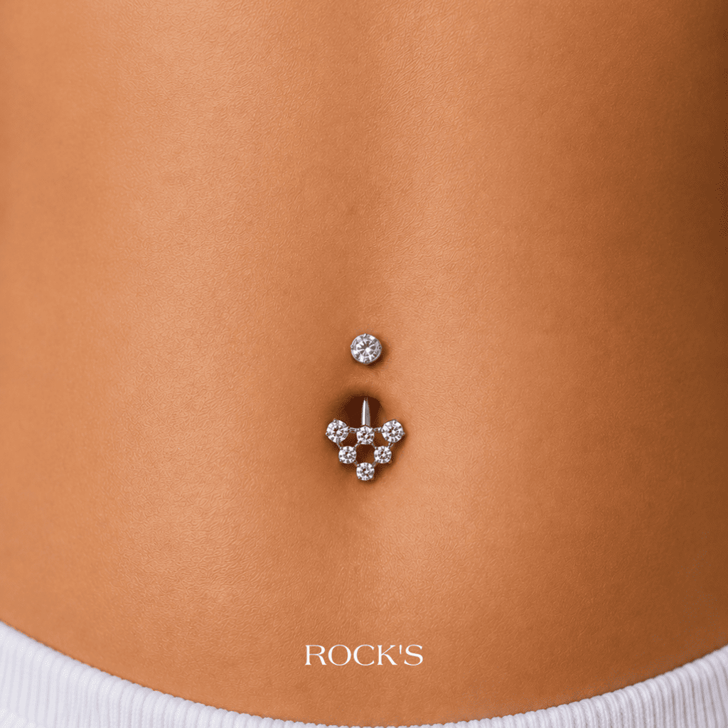 Glacielle Titanyum Göbek Piercing