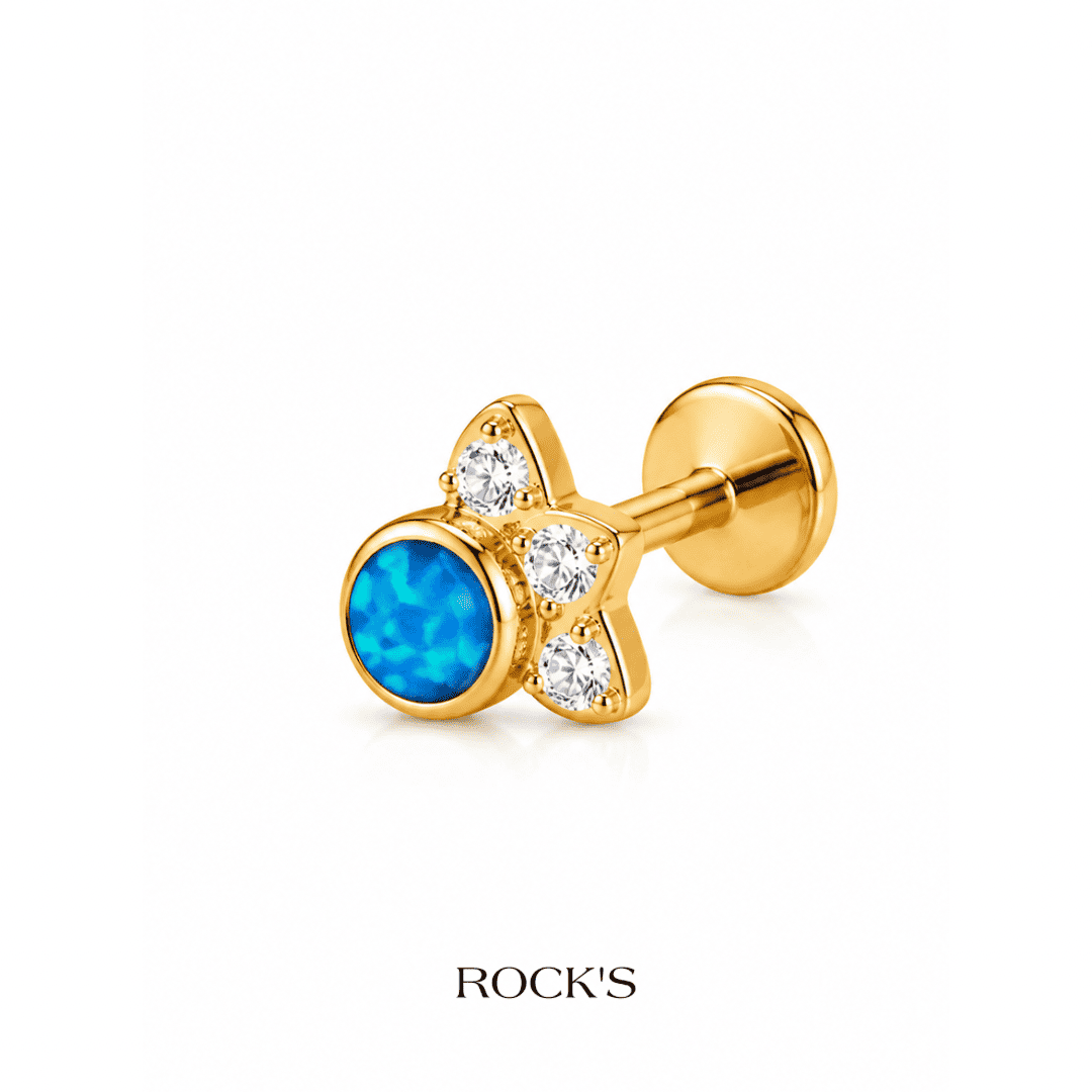 Nebula Titanyum Opal Piercing