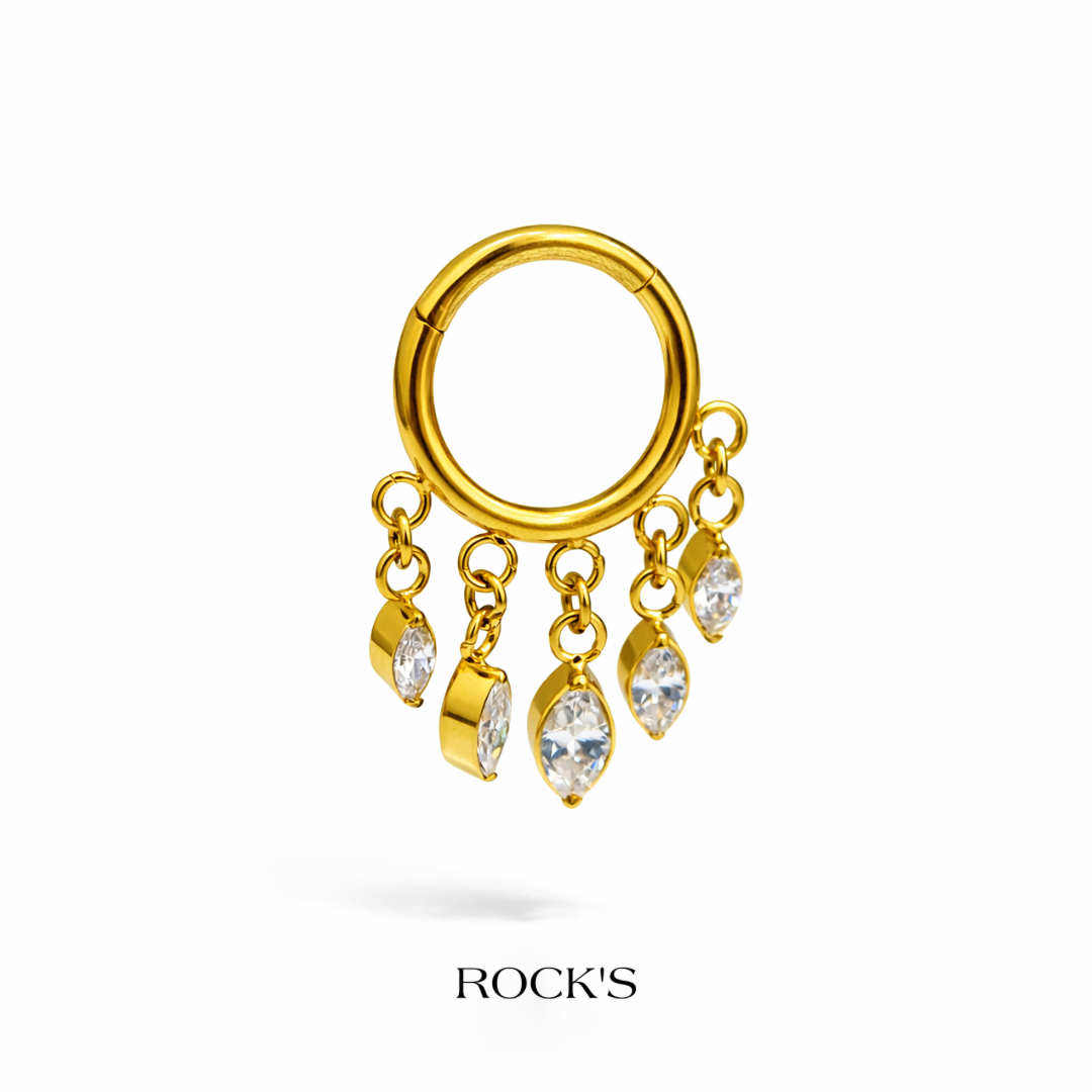 Drova Sallantılı Titanyum Halka Piercing