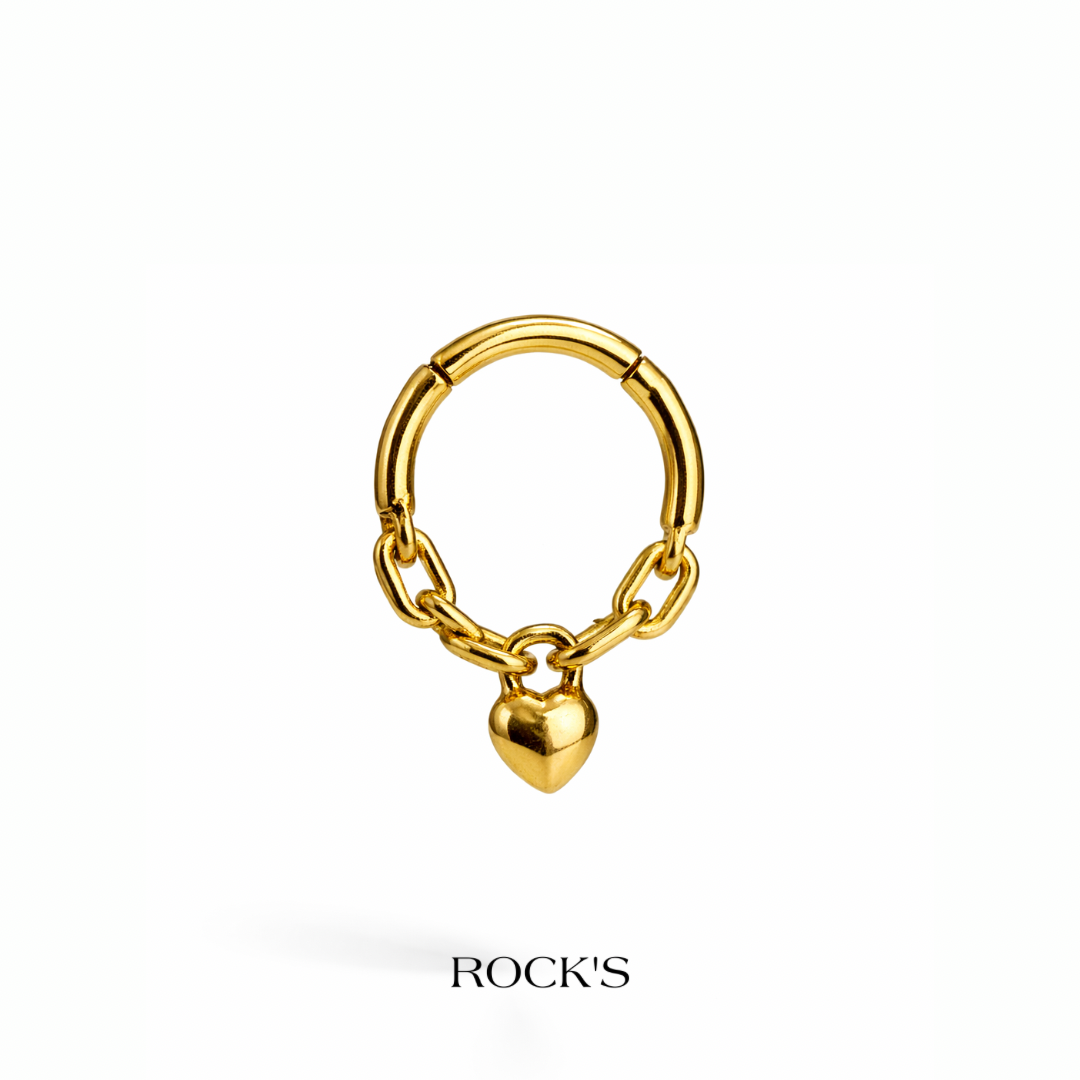 Corazon Titanyum Halka Piercing