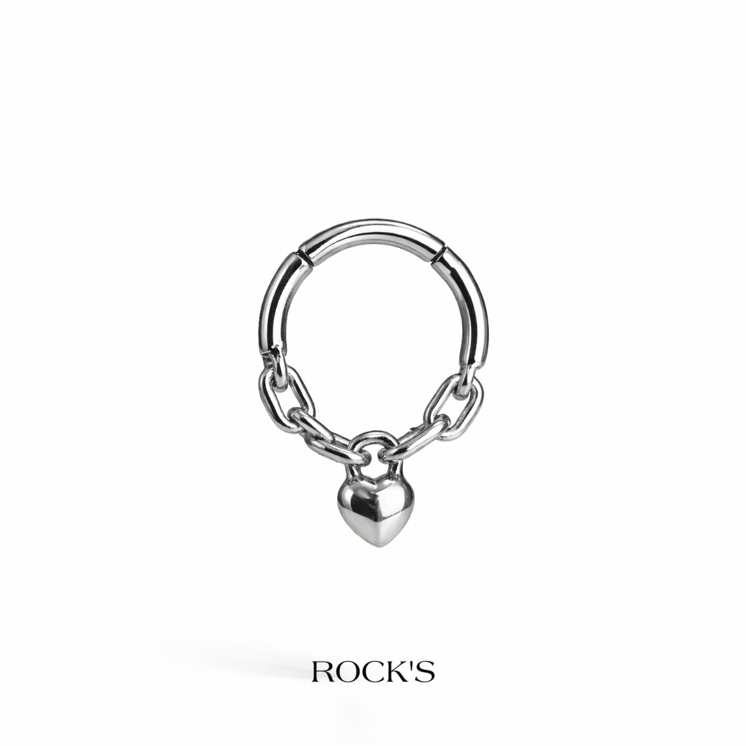 Corazon Titanyum Halka Piercing