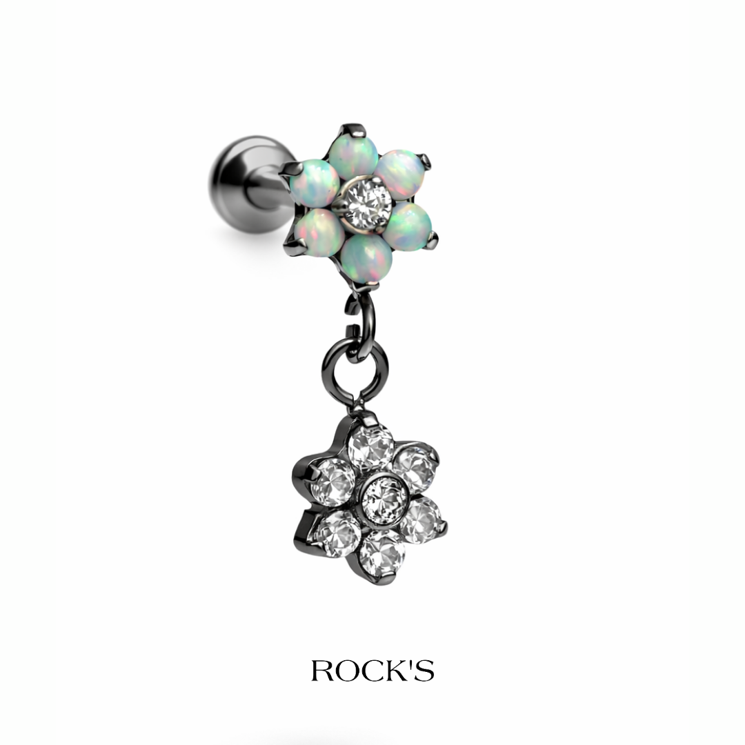 İsora Sallantılı Titanyum Opal Piercing