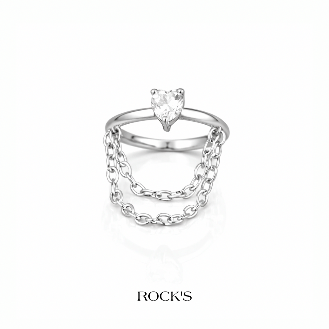 Elodia Cerrahi Çelik Zincirli Halka Piercing